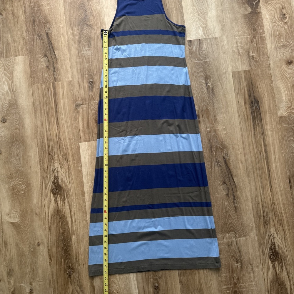 Banana Republic Women's Sleeveless Maxi Size Xs Color Block Summer Dress - Picture 3 of 4